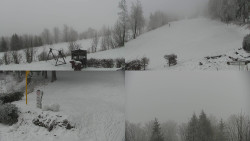 Sdružený snímek okolí chaty Myslivna