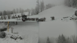 Sdružený snímek okolí chaty Myslivna