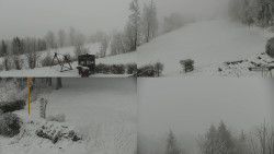 Sdružený snímek okolí chaty Myslivna