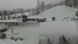 Sdružený snímek okolí chaty Myslivna