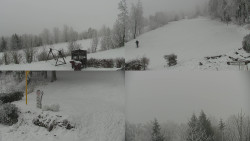 Sdružený snímek okolí chaty Myslivna