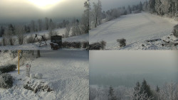 Sdružený snímek okolí chaty Myslivna