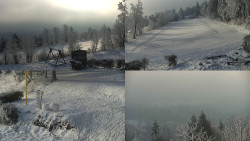 Sdružený snímek okolí chaty Myslivna