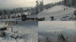 Sdružený snímek okolí chaty Myslivna