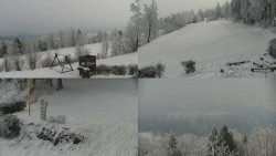 Sdružený snímek okolí chaty Myslivna