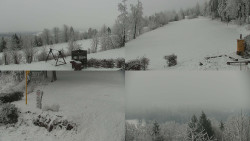 Sdružený snímek okolí chaty Myslivna