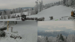 Sdružený snímek okolí chaty Myslivna