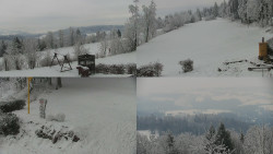 Sdružený snímek okolí chaty Myslivna