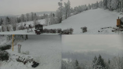 Sdružený snímek okolí chaty Myslivna