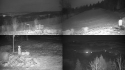 Sdružený snímek okolí chaty Myslivna