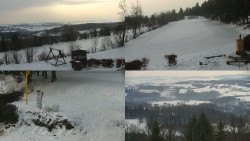 Sdružený snímek okolí chaty Myslivna