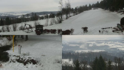 Sdružený snímek okolí chaty Myslivna