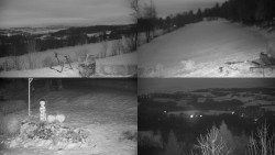 Sdružený snímek okolí chaty Myslivna