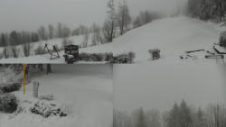 Sdružený snímek okolí chaty Myslivna