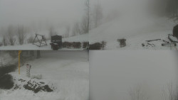 Sdružený snímek okolí chaty Myslivna