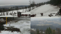 Sdružený snímek okolí chaty Myslivna