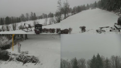 Sdružený snímek okolí chaty Myslivna