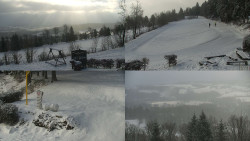 Sdružený snímek okolí chaty Myslivna