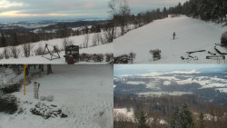 Sdružený snímek okolí chaty Myslivna