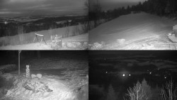 Sdružený snímek okolí chaty Myslivna