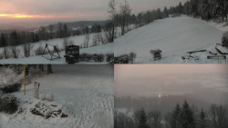 Sdružený snímek okolí chaty Myslivna