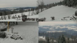 Sdružený snímek okolí chaty Myslivna