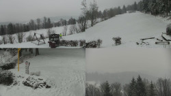 Sdružený snímek okolí chaty Myslivna