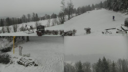 Sdružený snímek okolí chaty Myslivna