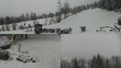 Sdružený snímek okolí chaty Myslivna