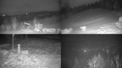 Sdružený snímek okolí chaty Myslivna