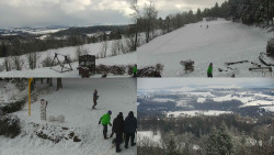 Sdružený snímek okolí chaty Myslivna