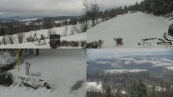 Sdružený snímek okolí chaty Myslivna