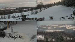 Sdružený snímek okolí chaty Myslivna