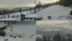 Sdružený snímek okolí chaty Myslivna