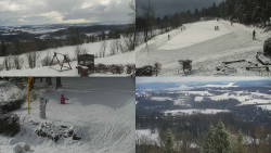 Sdružený snímek okolí chaty Myslivna