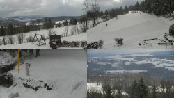 Sdružený snímek okolí chaty Myslivna