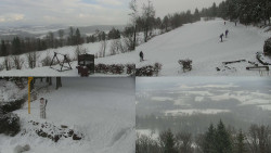 Sdružený snímek okolí chaty Myslivna