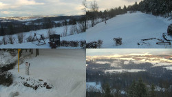 Sdružený snímek okolí chaty Myslivna