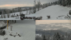 Sdružený snímek okolí chaty Myslivna