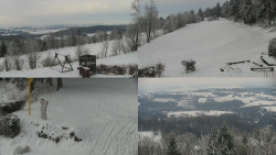 Sdružený snímek okolí chaty Myslivna