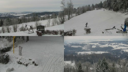 Sdružený snímek okolí chaty Myslivna