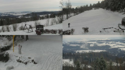 Sdružený snímek okolí chaty Myslivna