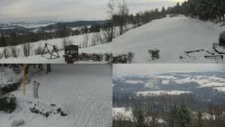 Sdružený snímek okolí chaty Myslivna