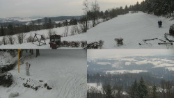 Sdružený snímek okolí chaty Myslivna