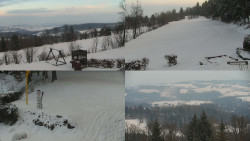 Sdružený snímek okolí chaty Myslivna