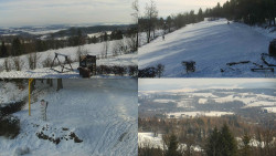 Sdružený snímek okolí chaty Myslivna