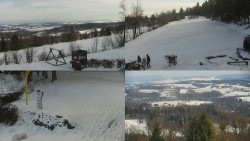 Sdružený snímek okolí chaty Myslivna