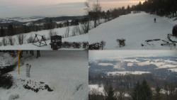 Sdružený snímek okolí chaty Myslivna