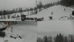 Sdružený snímek okolí chaty Myslivna