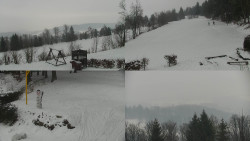 Sdružený snímek okolí chaty Myslivna